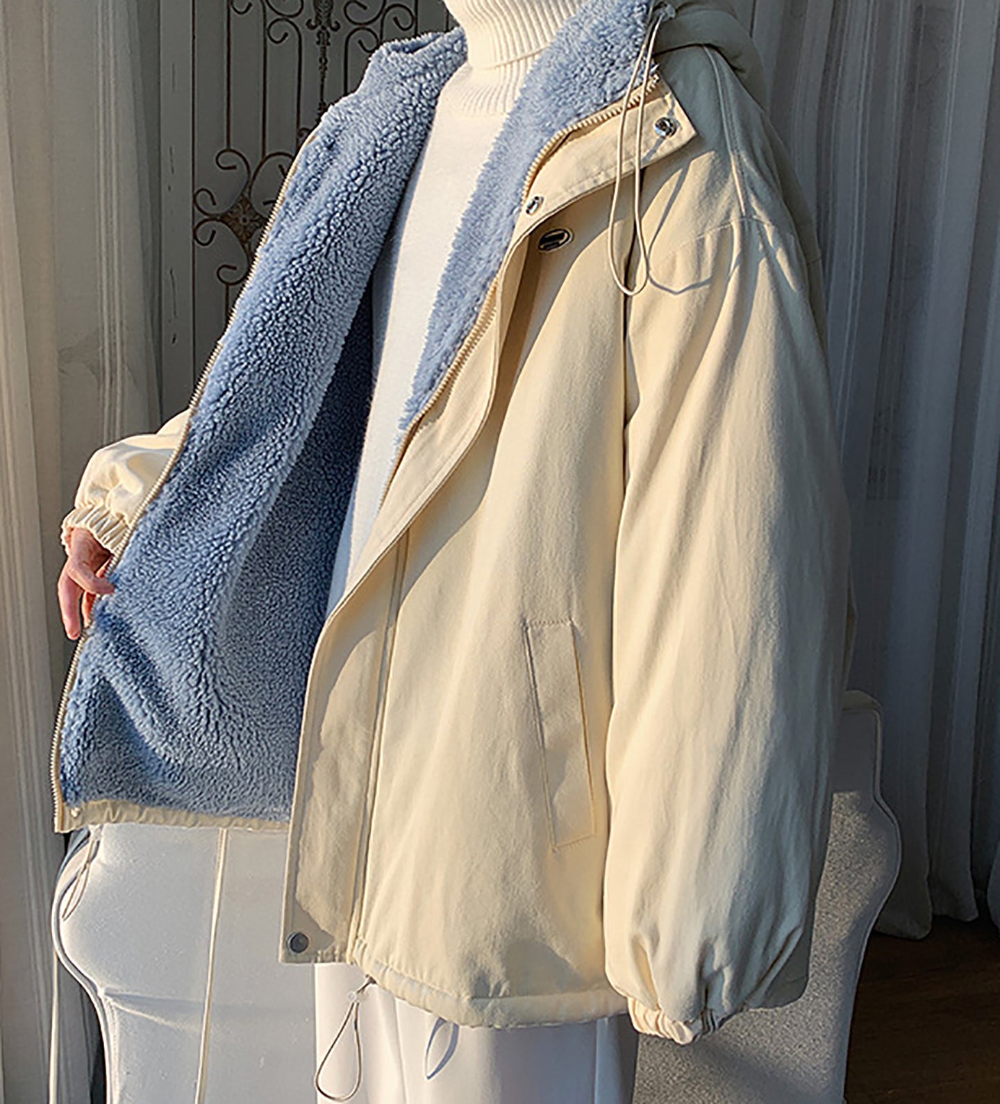 Open Front Hooded Jacket