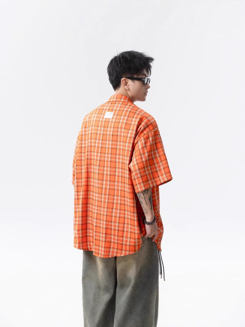 Gingham Checks Checked Cutaway Collar Shirt