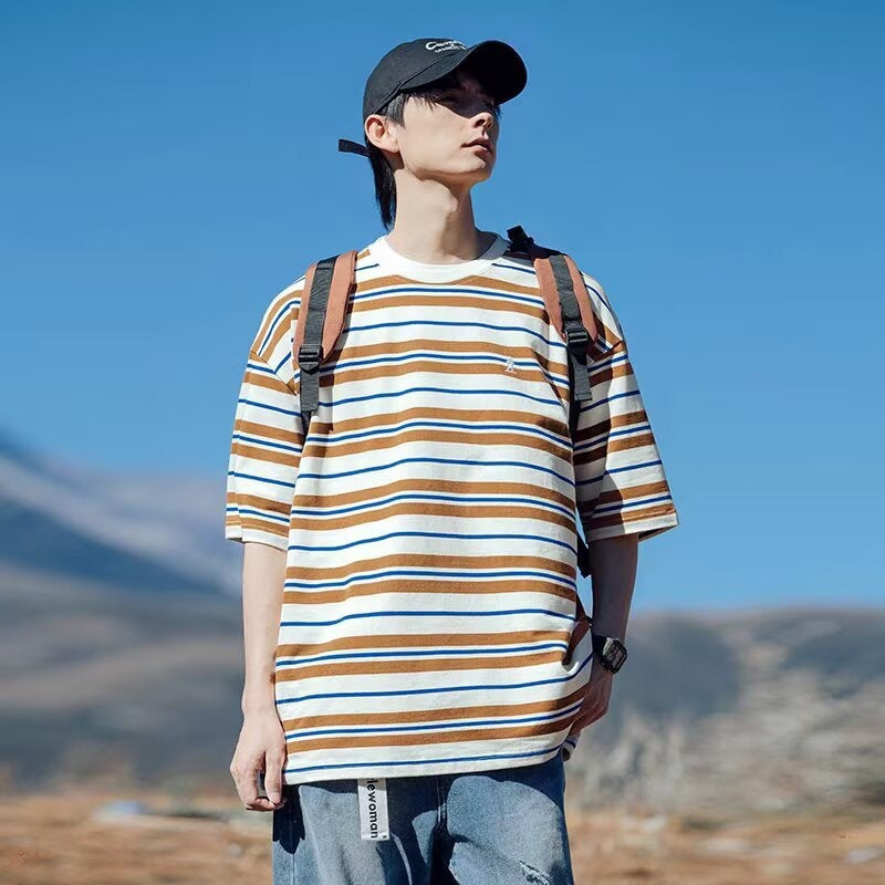 Striped Oversized Casual T-Shirt