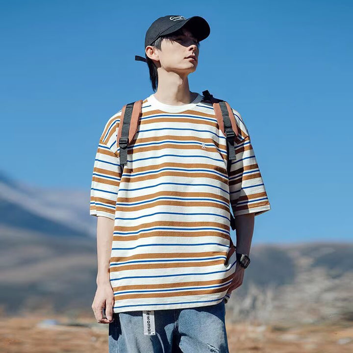Striped Oversized Casual T-Shirt