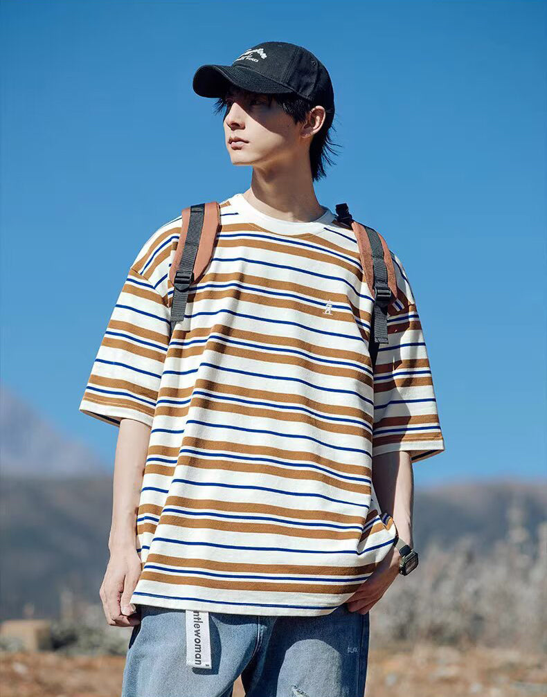 Striped Oversized Casual T-Shirt