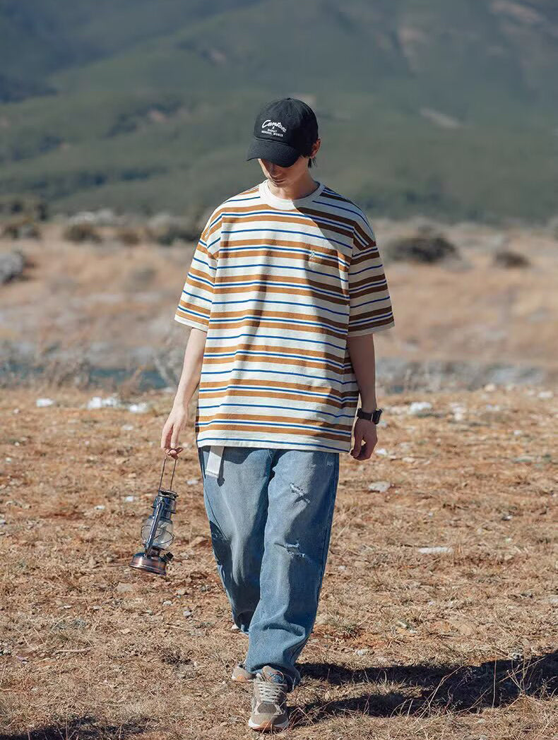 Striped Oversized Casual T-Shirt