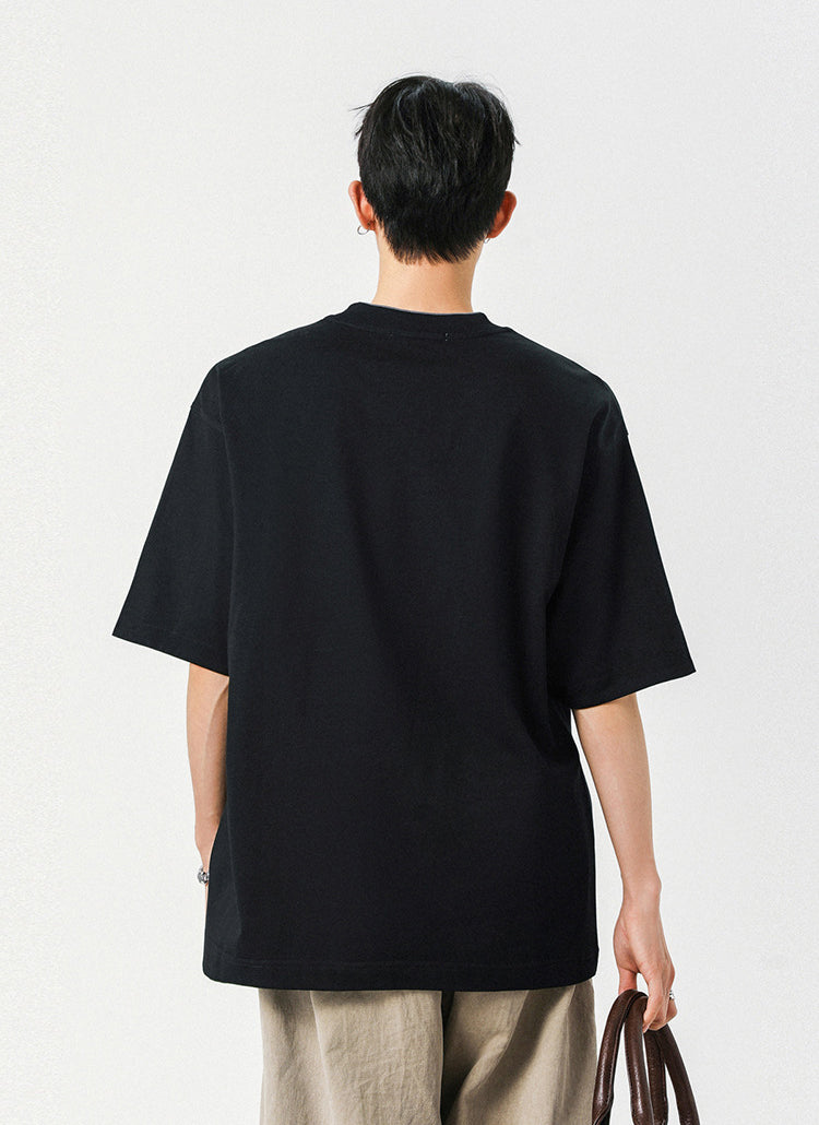 Oversized Drop-Shoulder Sleeves T-Shirt