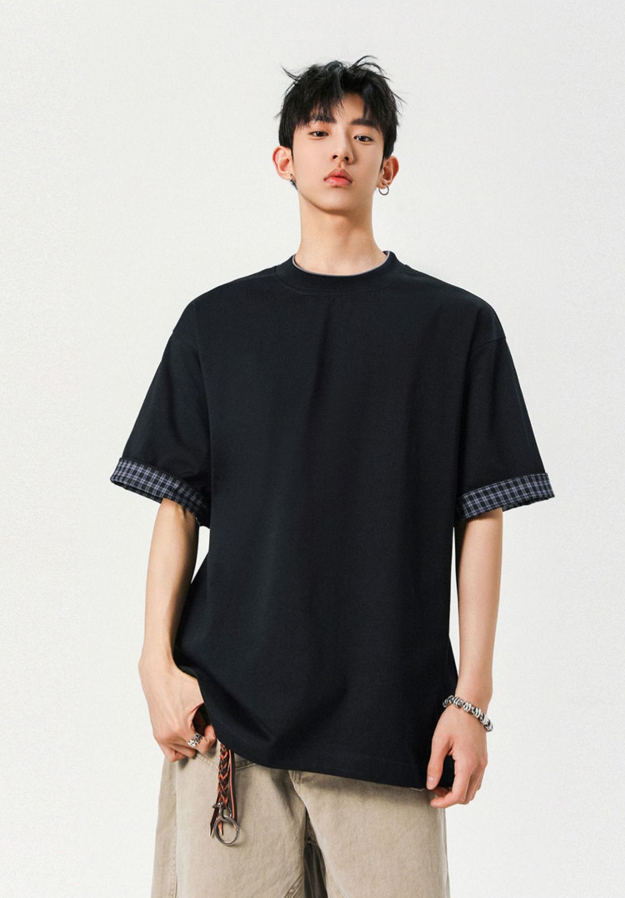 Oversized Drop-Shoulder Sleeves T-Shirt