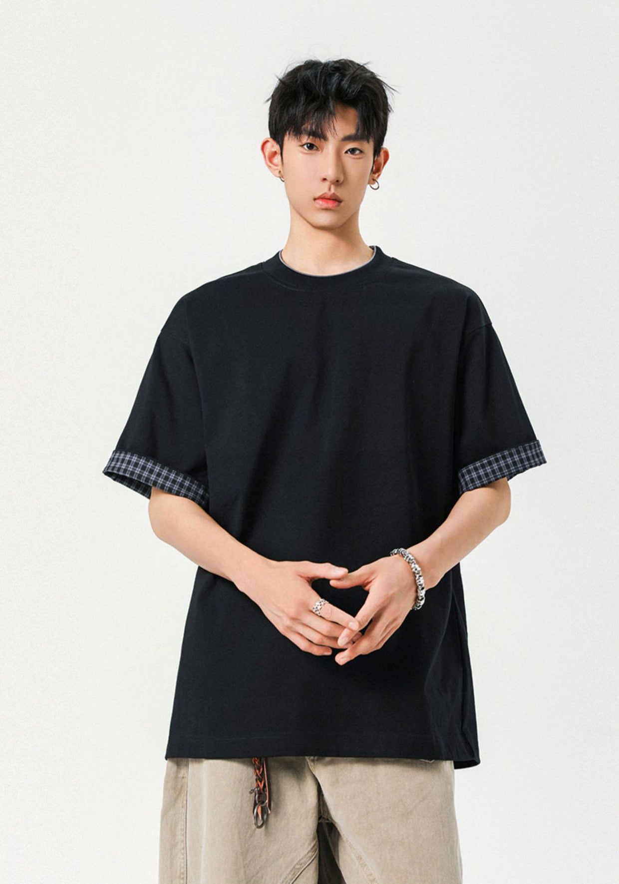 Oversized Drop-Shoulder Sleeves T-Shirt