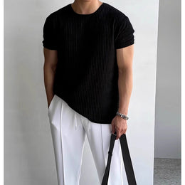 Round Neck Regular Fit Short Sleeves T-shirt