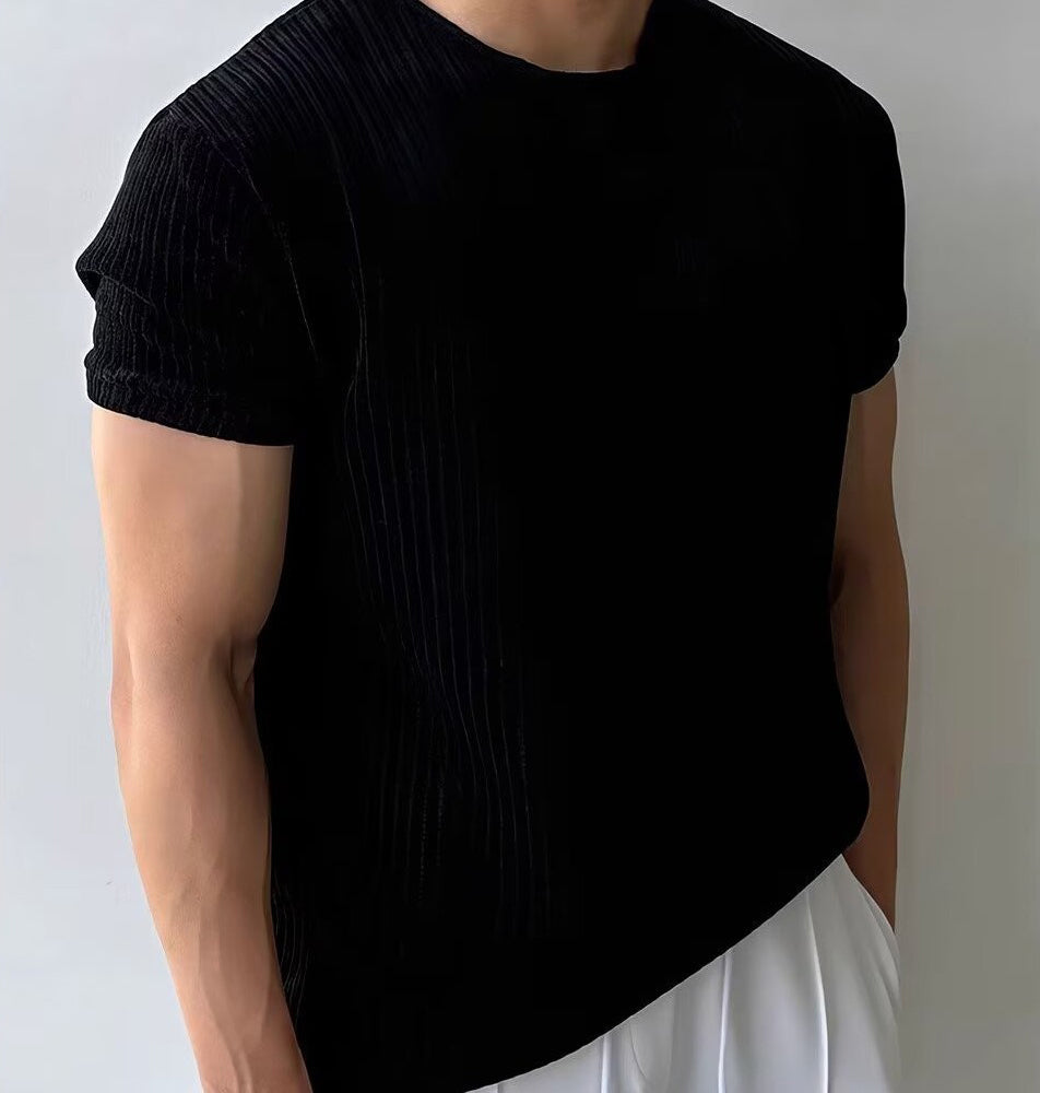 Round Neck Regular Fit Short Sleeves T-shirt