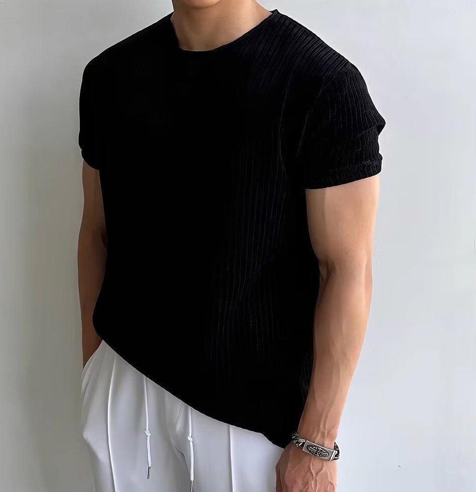 Round Neck Regular Fit Short Sleeves T-shirt