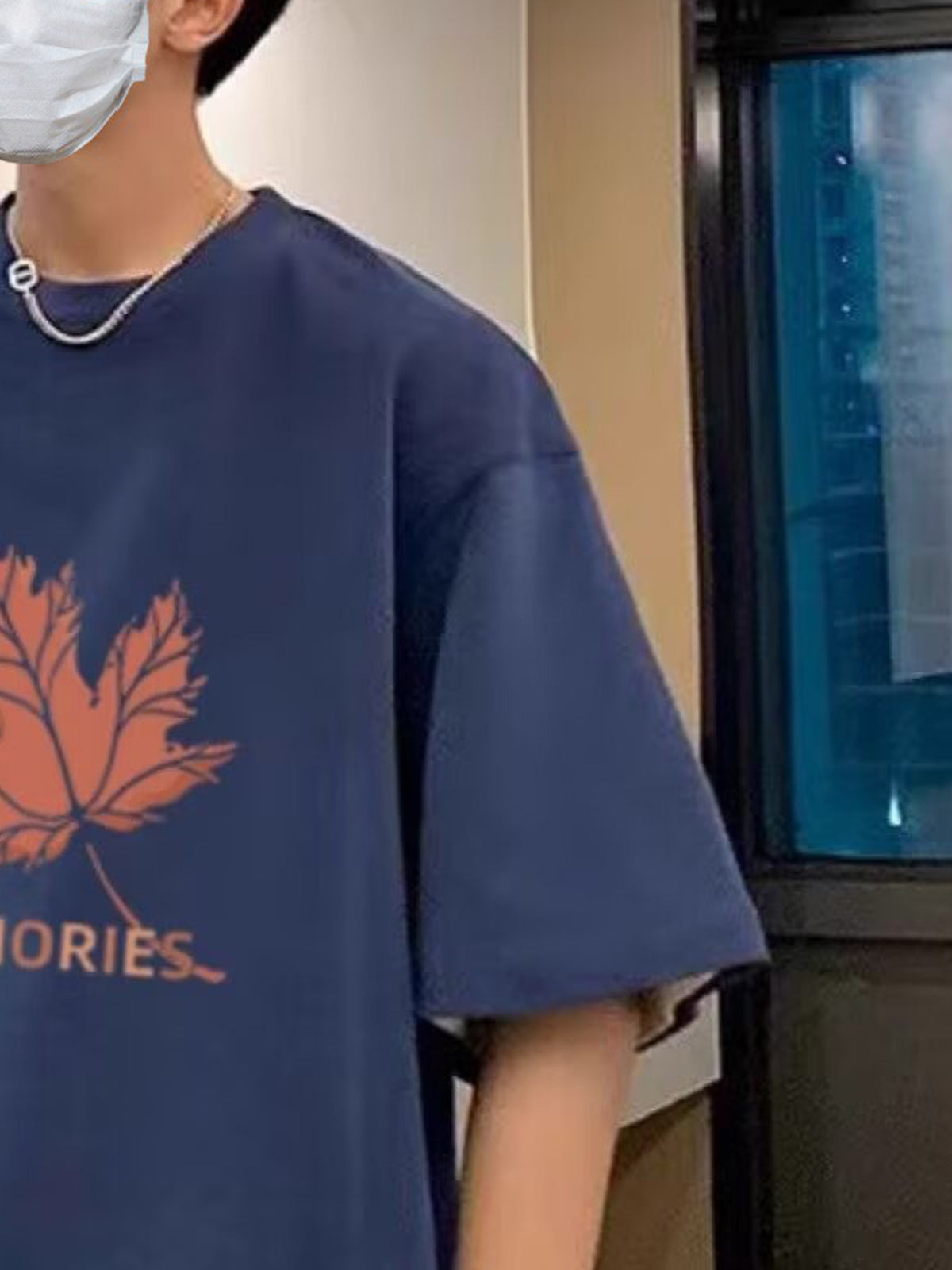 Graphic Printed Oversized Round Neck T-shirt