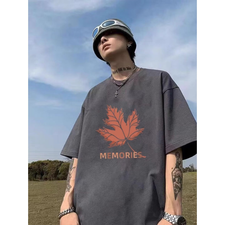 Oversized Graphic Round Neck T-shirt