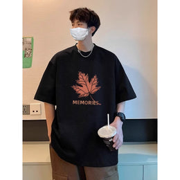 Memories Graphic Oversized Round Neck Short Sleeves T-shirt