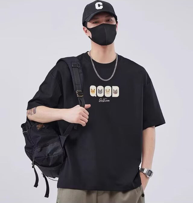 Animal Graphic Printed Cotton Oversized T-shirt
