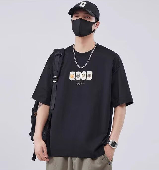 Animal Graphic Printed Cotton Oversized T-shirt