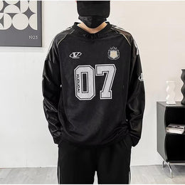 Men Typography Printed Raw Edge T-shirt