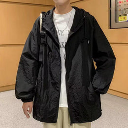 Hooded Open Front Jacket