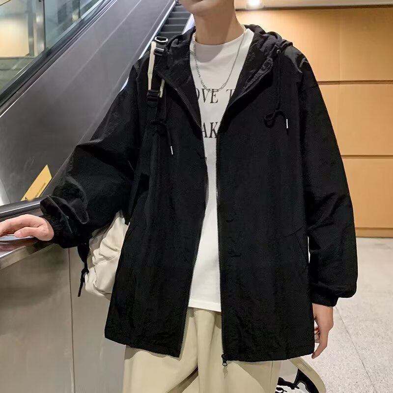 Hooded Open Front Jacket