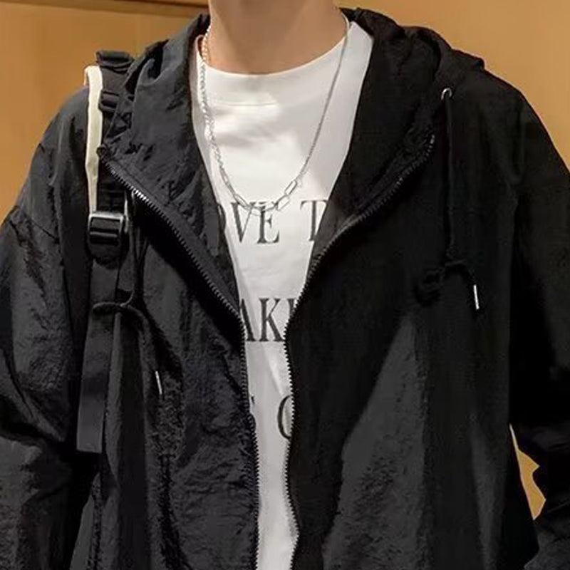 Hooded Open Front Jacket