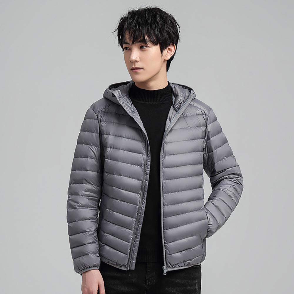 Men Mock Collar Puffer Jacket