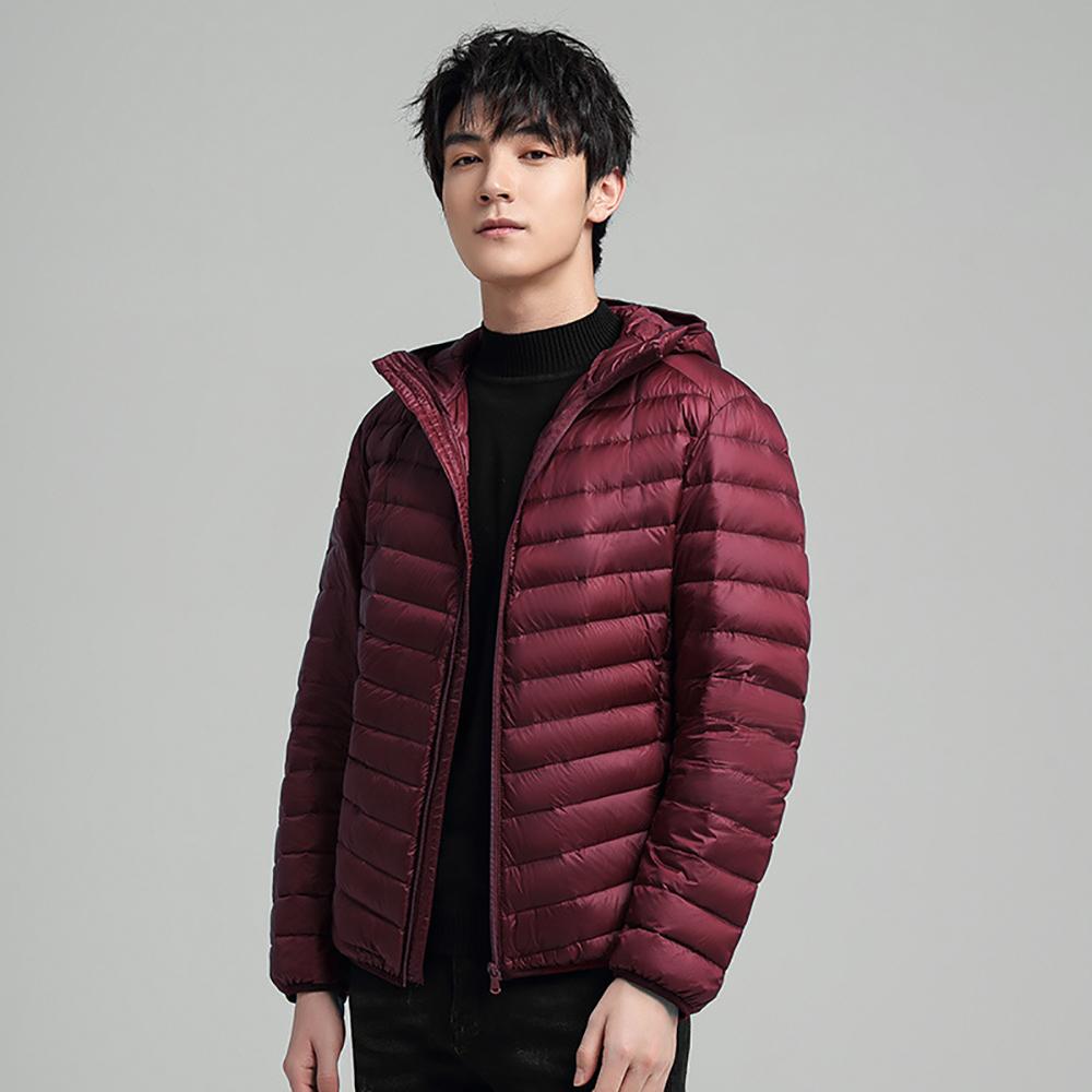 Men Mock Collar Puffer Jacket