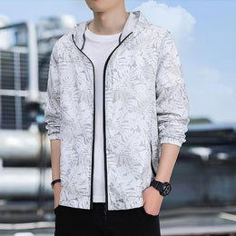 Men Floral Outdoor Tailored Jacket
