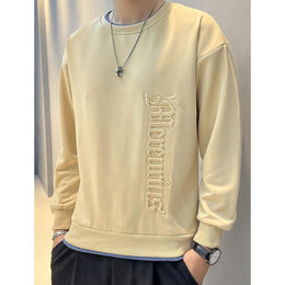 Men Embroidered Pullover Sweatshirt