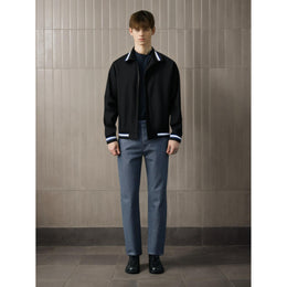 Mock Collar Solid Casual Tailored Jacket