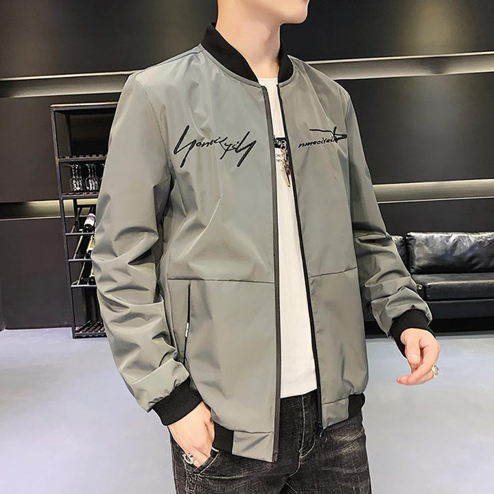 Men Collarless Tailored Jacket