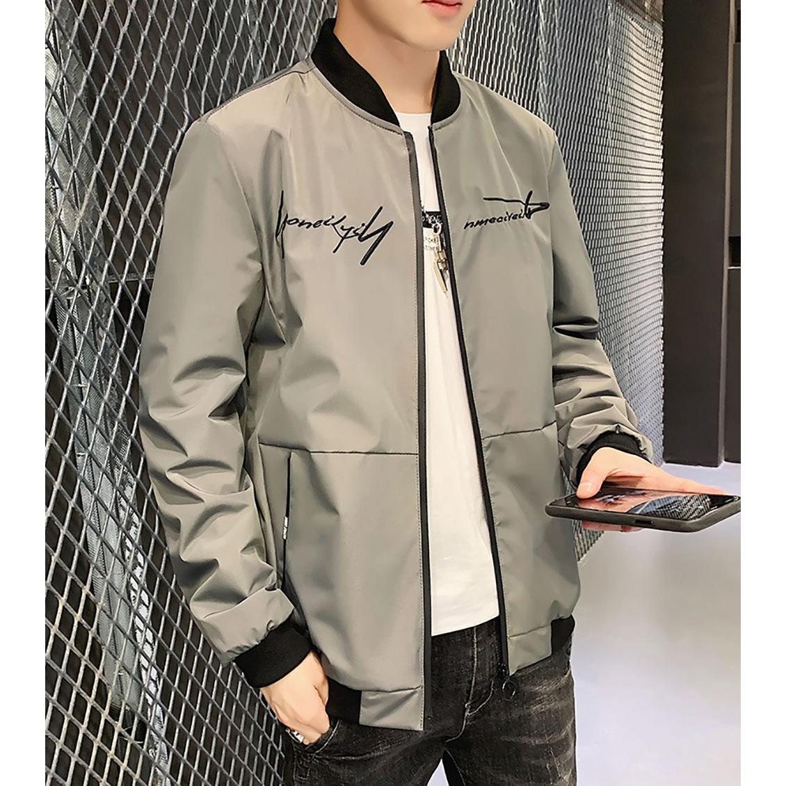 Men Collarless Tailored Jacket