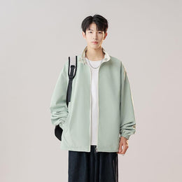 Men Lightweight Open Front Jacket