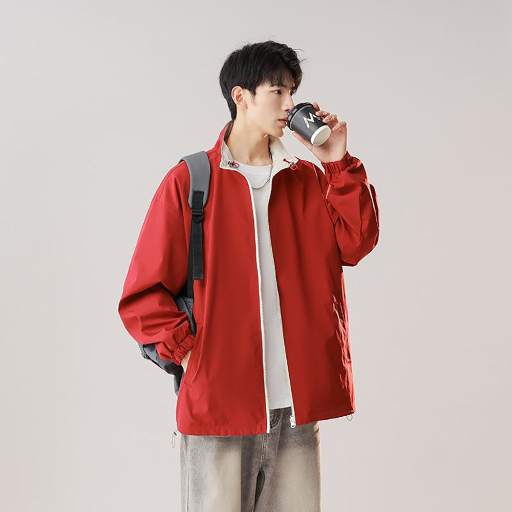 Men Lightweight Open Front Jacket