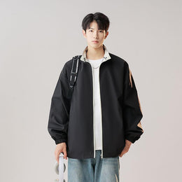 Men Lightweight Open Front Jacket