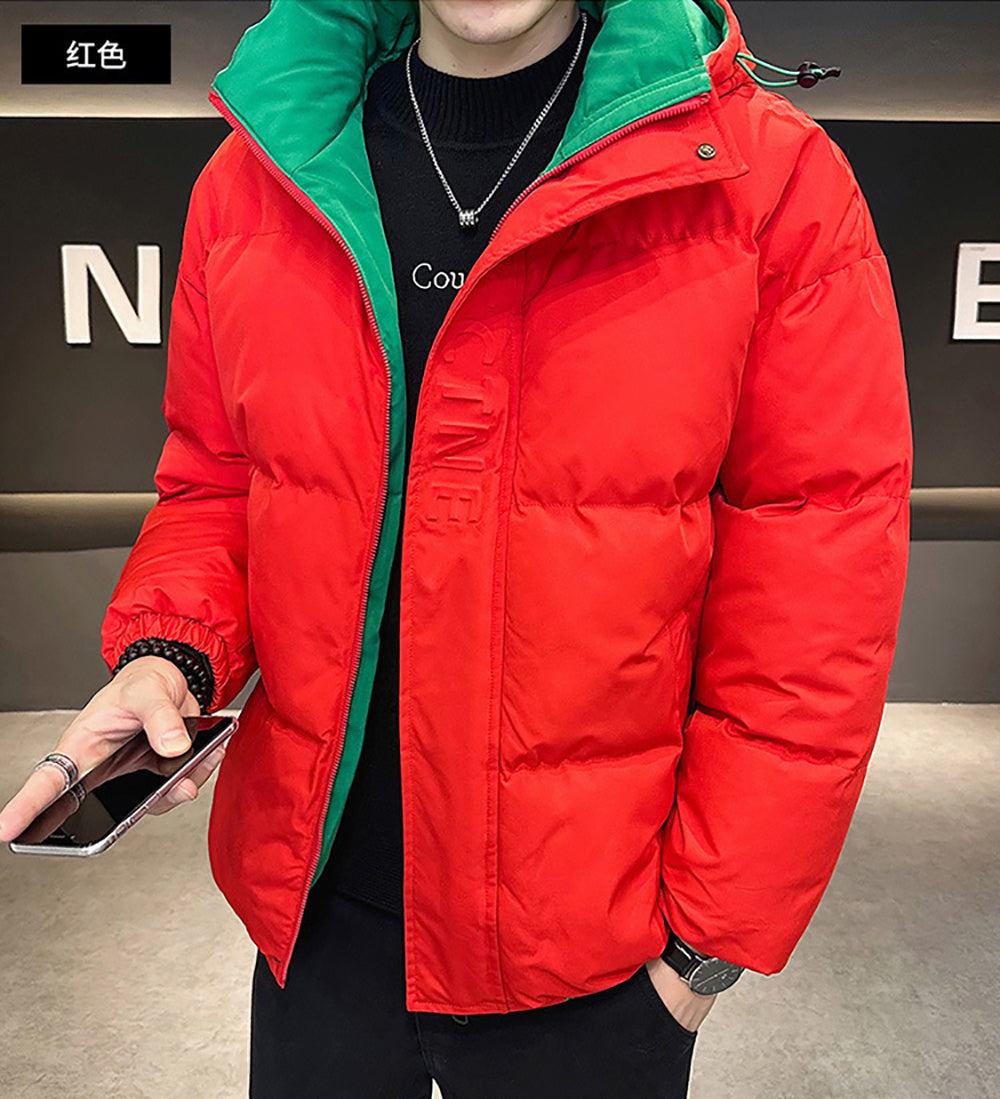 Men Mock Collar Puffer Jacket