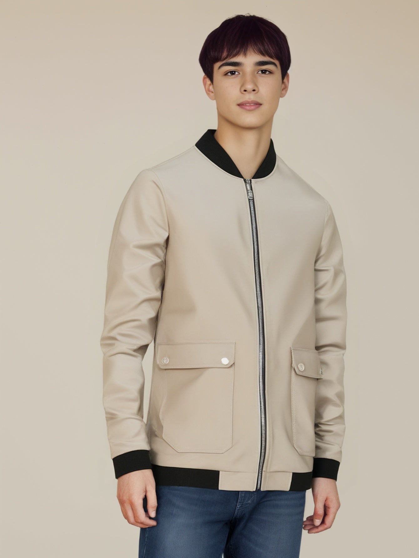 Men Lightweight Leather Jacket