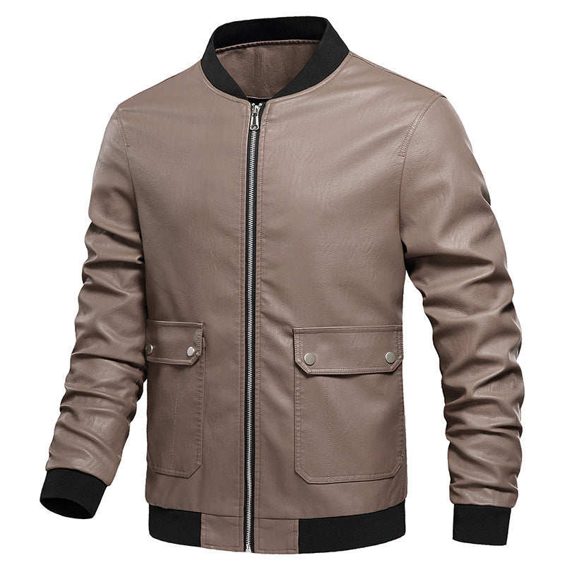Men Lightweight Leather Jacket