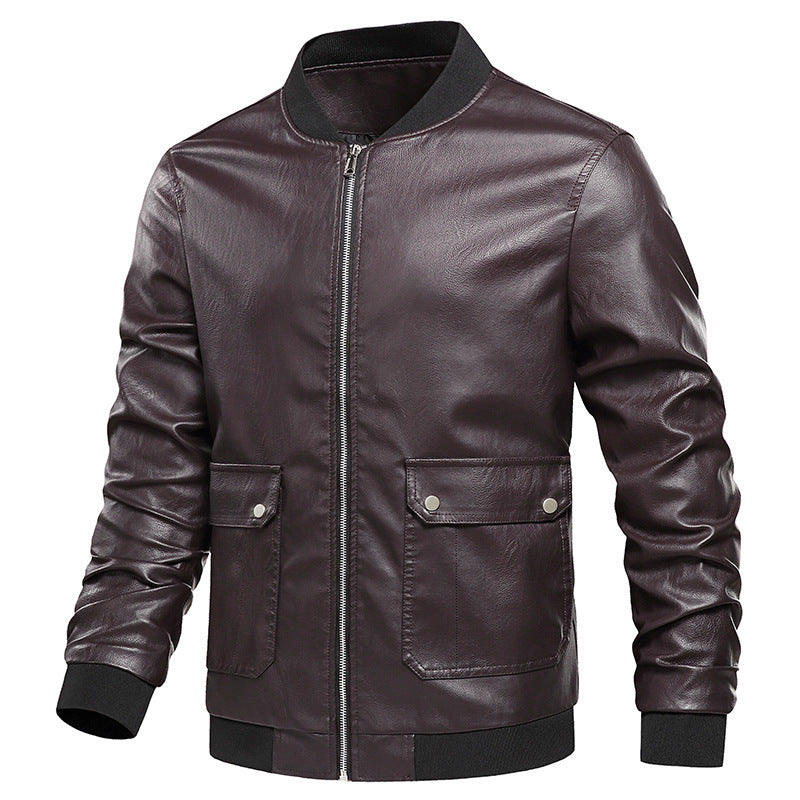 Men Lightweight Leather Jacket