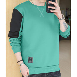 Men Polyester Colourblocked Sweatshirt