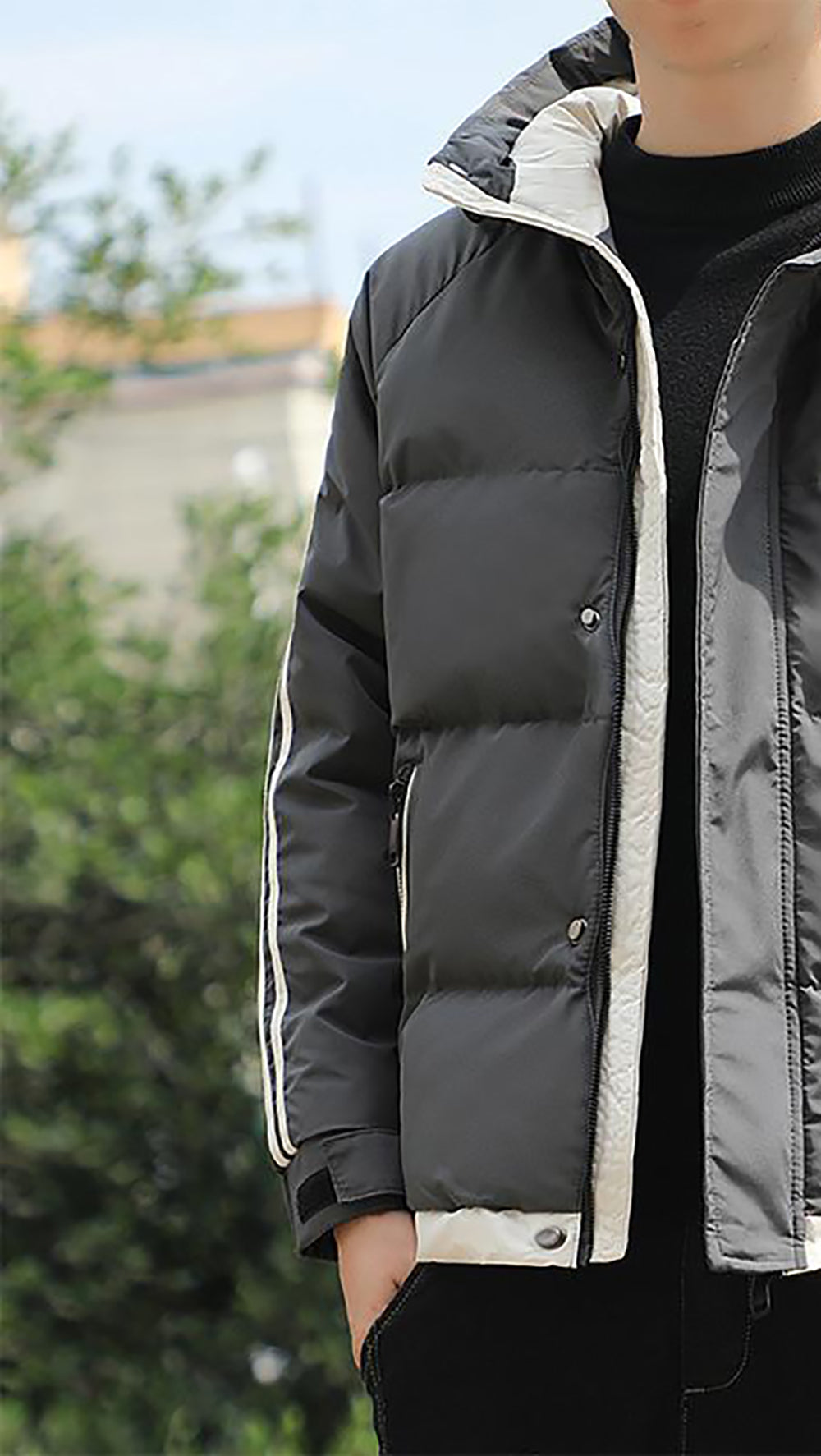 Men Hooded Padded Jacket