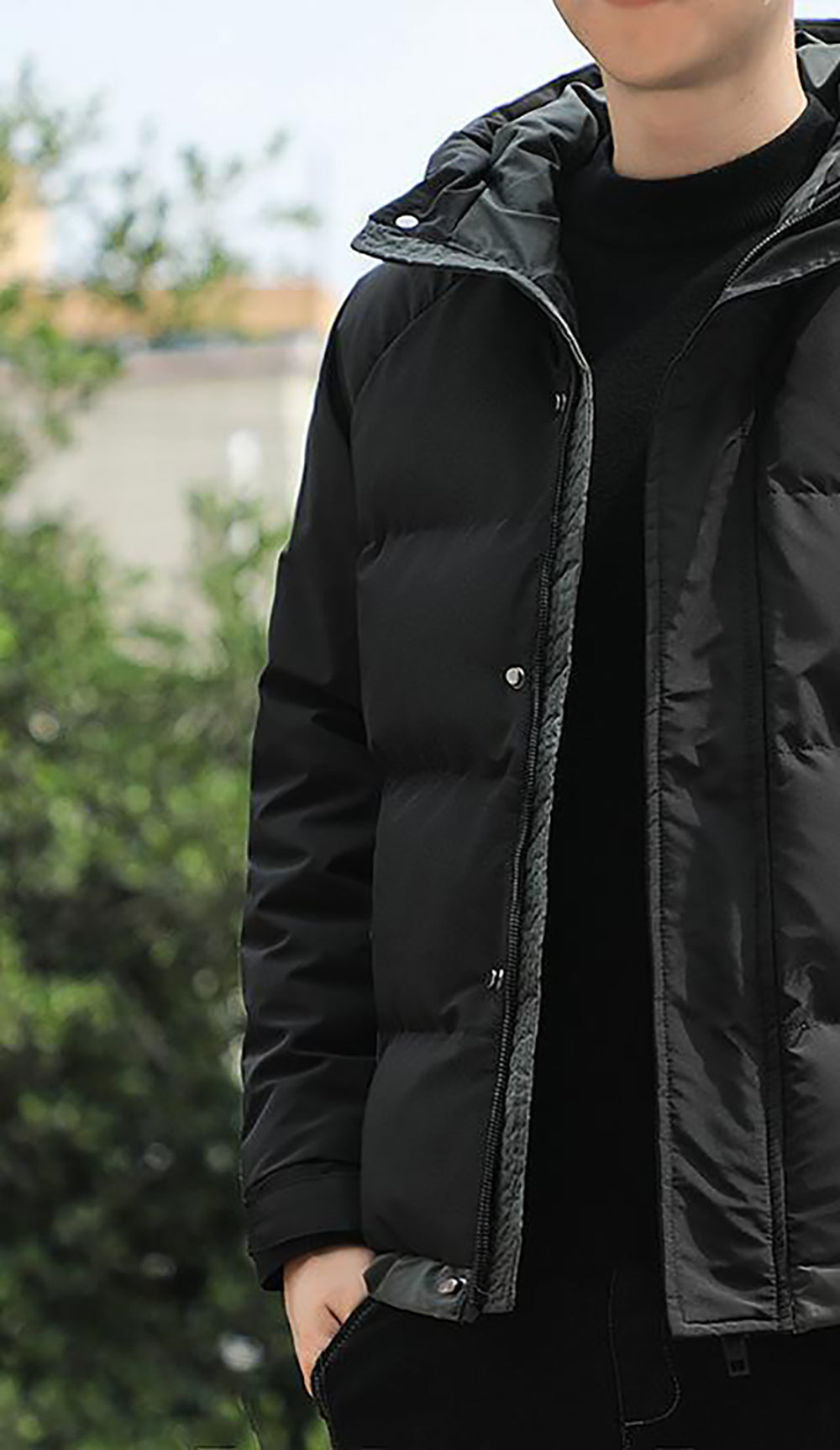 Men Hooded Puffer Jacket