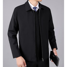 Men Spread Collar Tailored Jacket