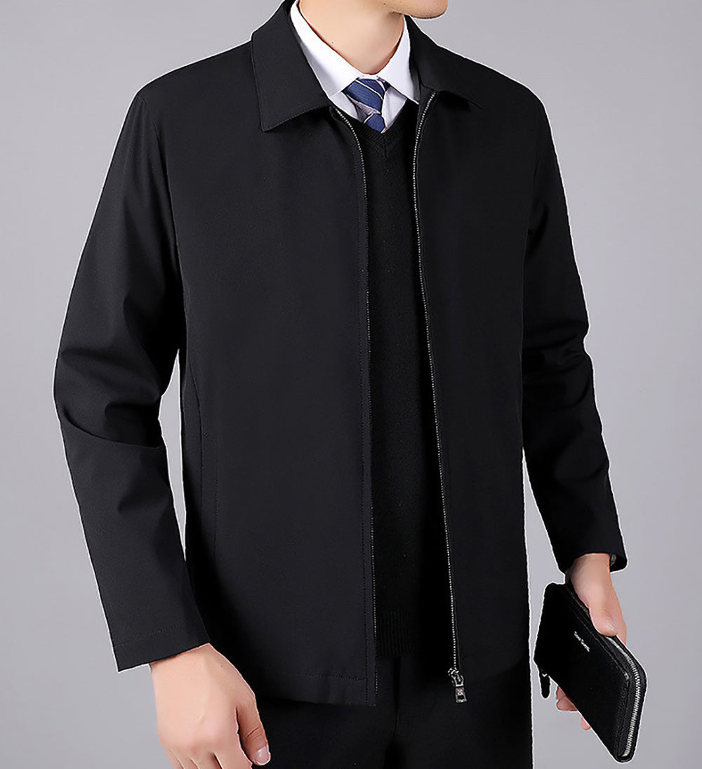 Men Spread Collar Tailored Jacket
