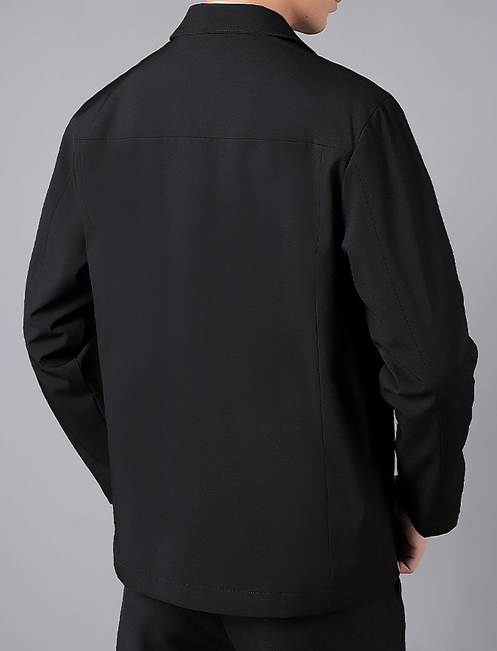 Men Spread Collar Tailored Jacket