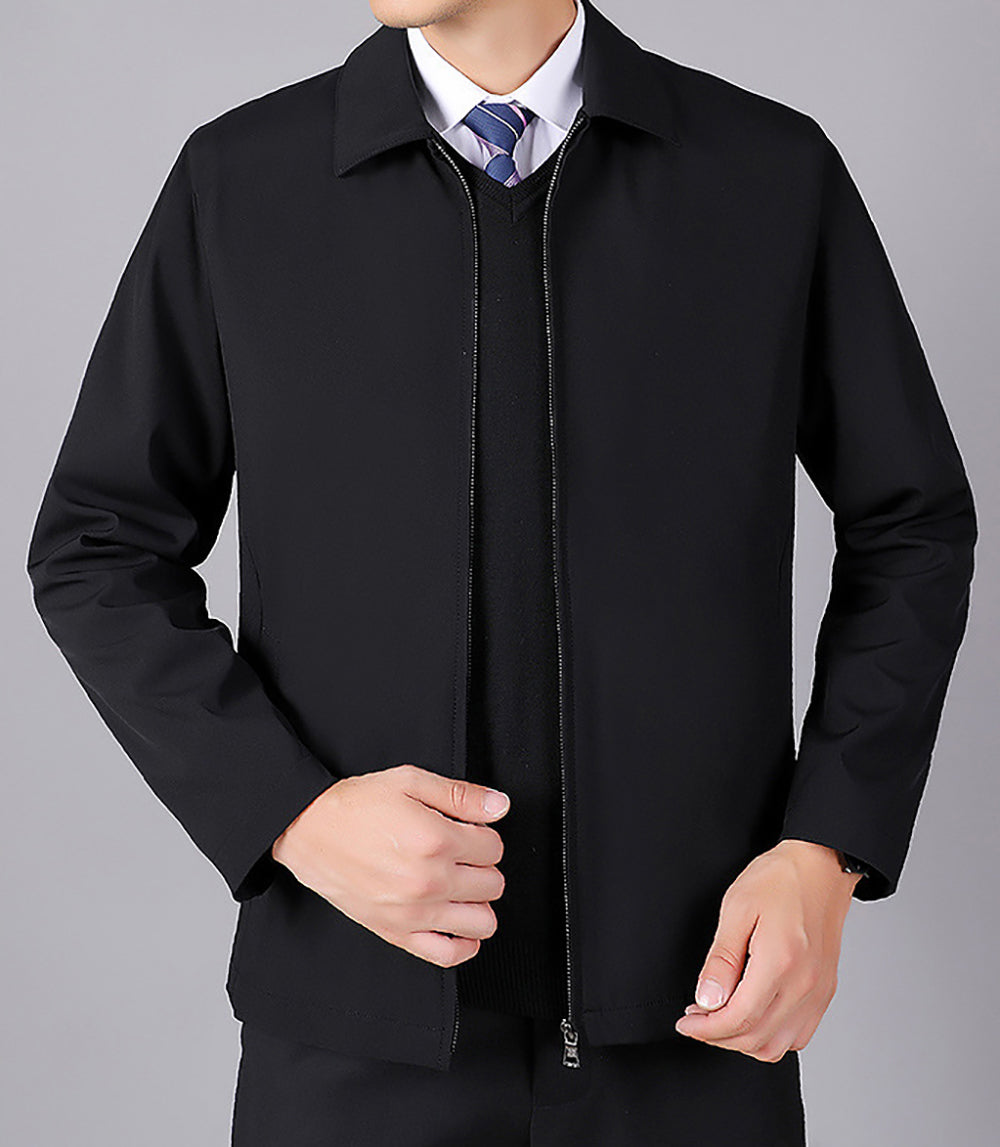 Men Spread Collar Tailored Jacket