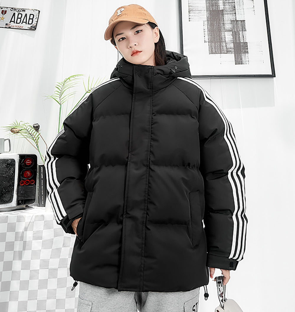 Women Mock Collar Puffer Jacket