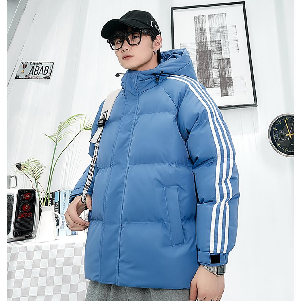 Men Mock Collar Puffer Jacket