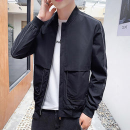 Men Lightweight Open Front Jacket