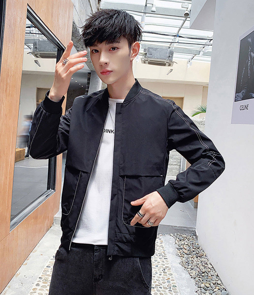 Men Lightweight Open Front Jacket