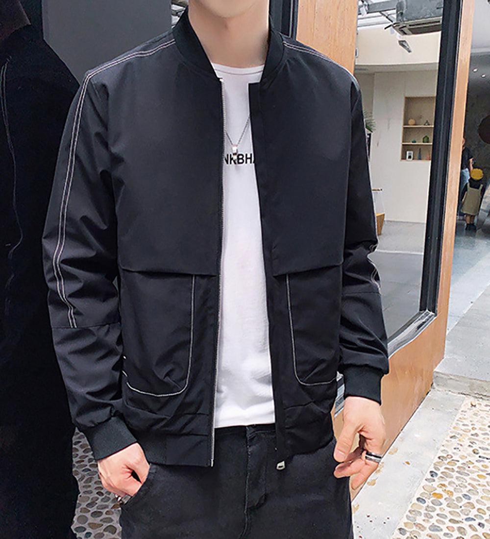 Men Lightweight Open Front Jacket