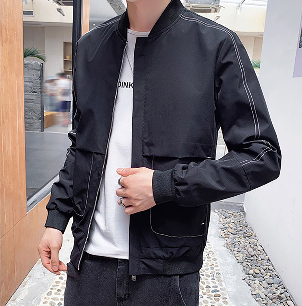 Men Lightweight Open Front Jacket
