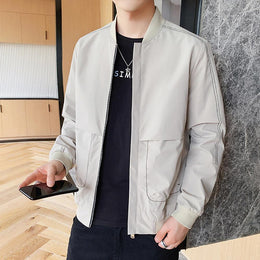 Men Lightweight Open Front Jacket