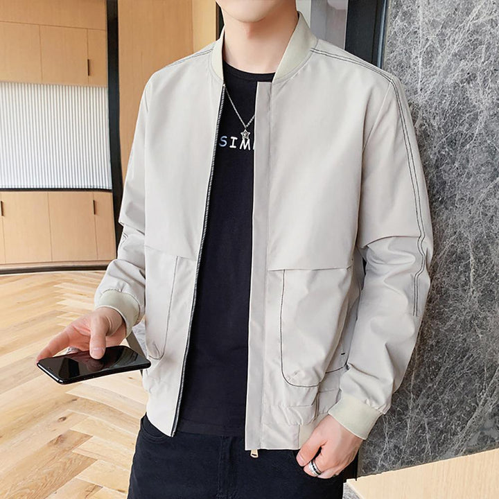 Men Lightweight Open Front Jacket